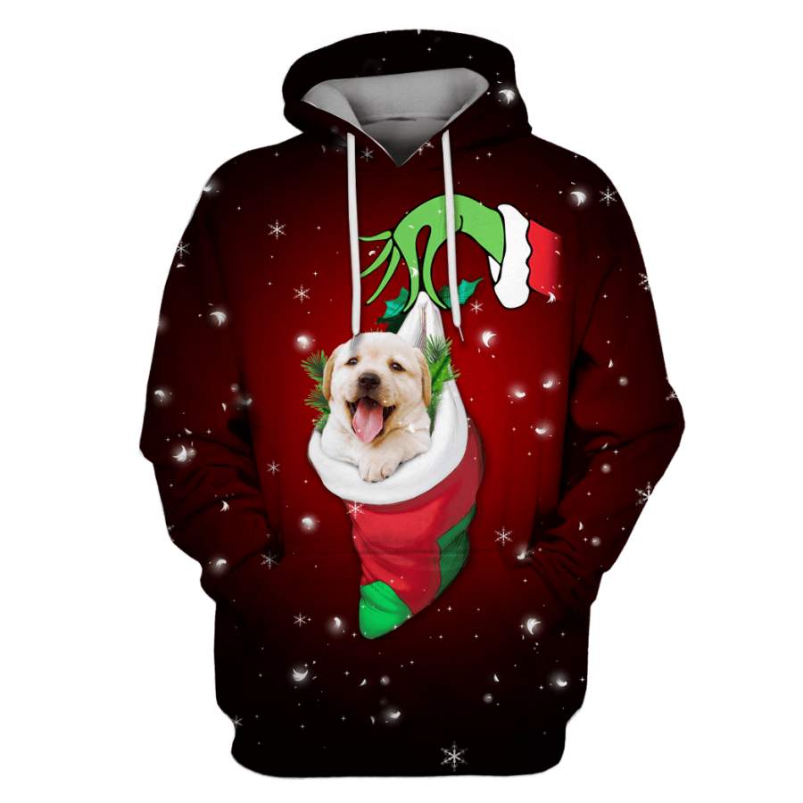 Labrador Retriever merry christmas Custom T-shirt – Hoodies Apparel