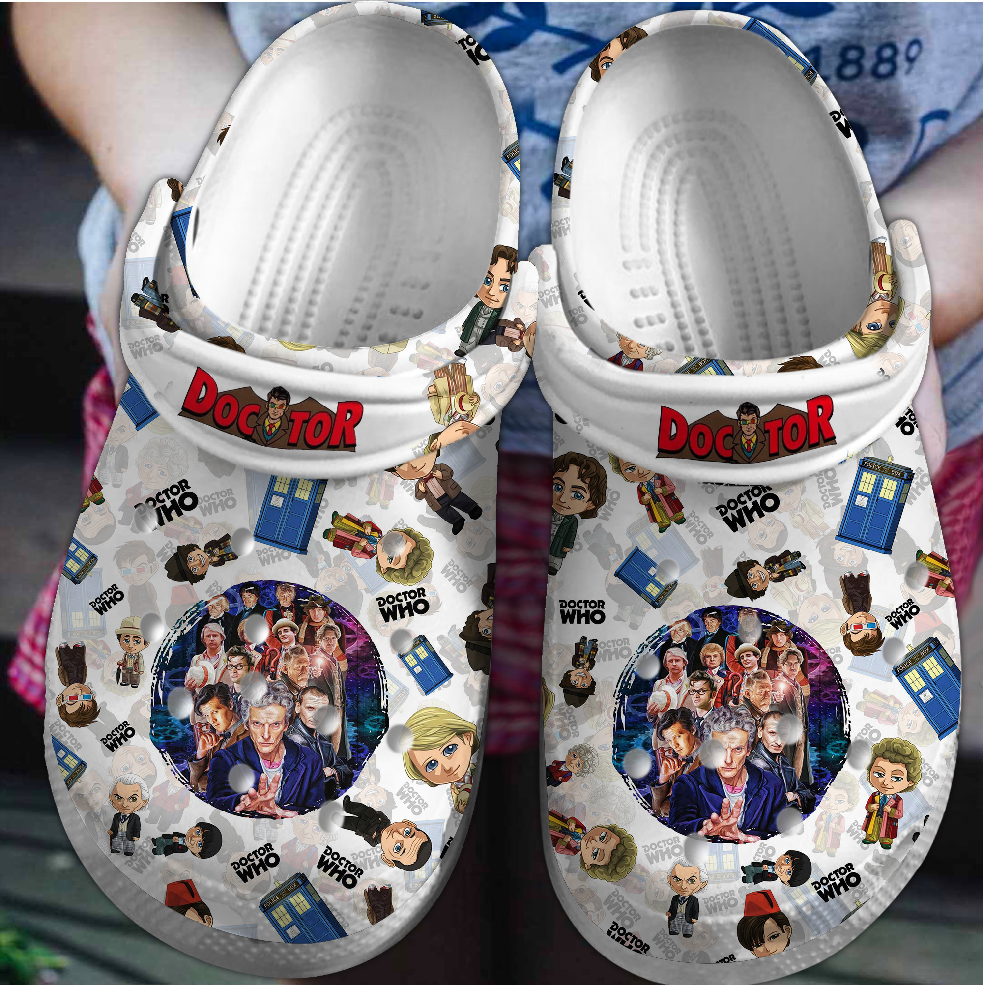 Doctor Who TV Series Crocs Crocband Clogs Shoes Comfortable For Men Women and Kids