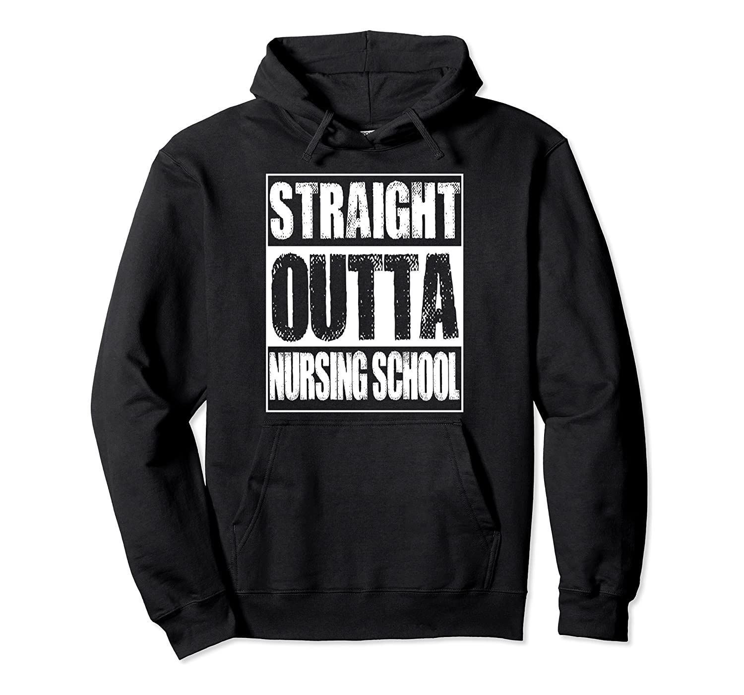 Vintage Straight Outta Nursing School Gift Pullover Hoodie, T-Shirt, Sweatshirt