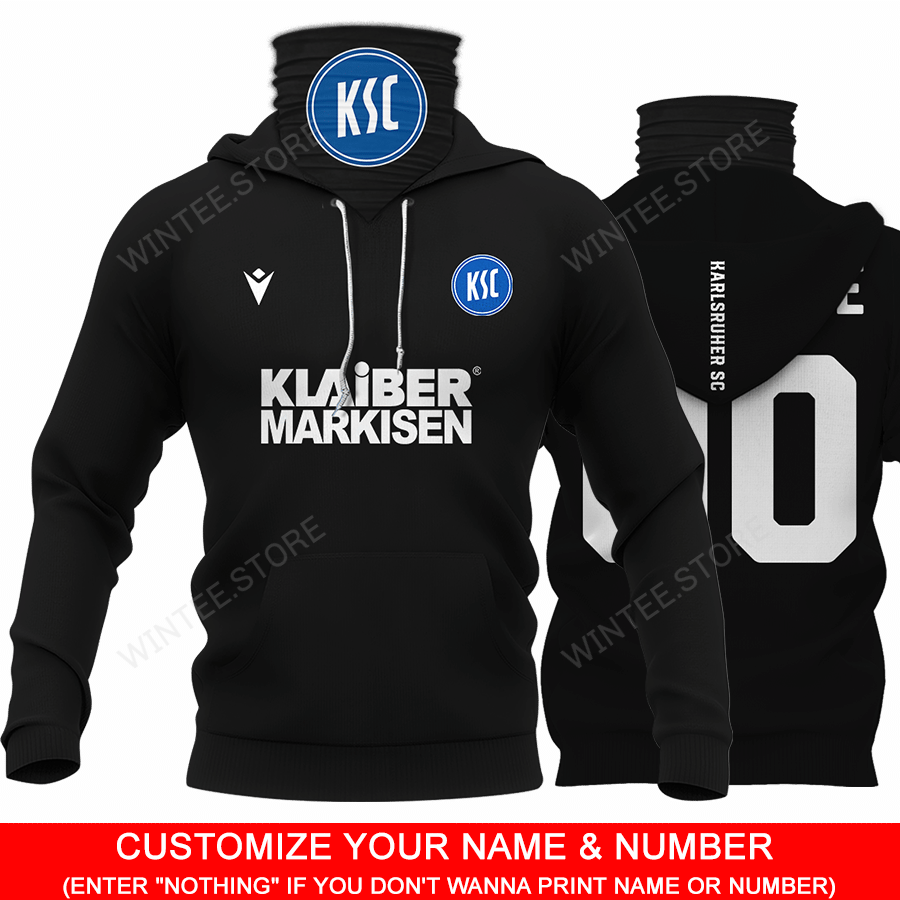 05KarlsruherSC001 |HoodieMask| CUSTOMIZE YOUR NAME & NUMBER | HOT SALE 3D PRINTED