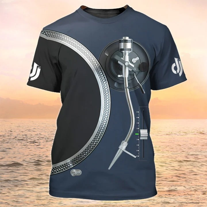 Dj Tshirt Dj 3D Design Disc Jockey Sleeve T Shirt For Men Women