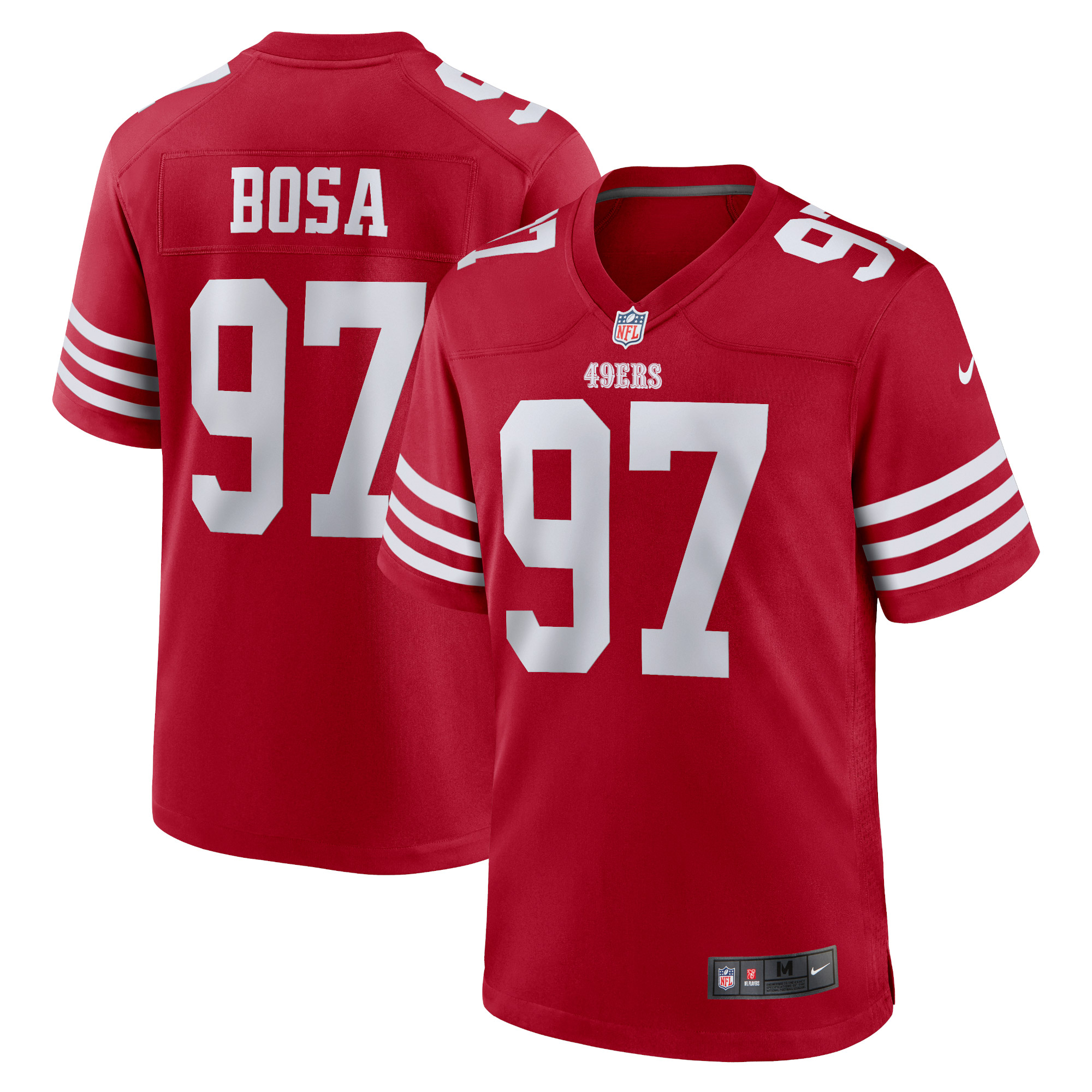 Nick Bosa San Francisco 49ers Team Game Jersey – Scarlet