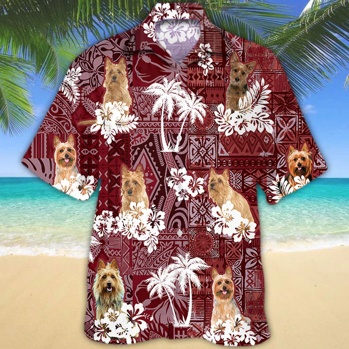 Australian Terrier Red Hawaii Hawaii Shirt For Aloha Summer Ha8483