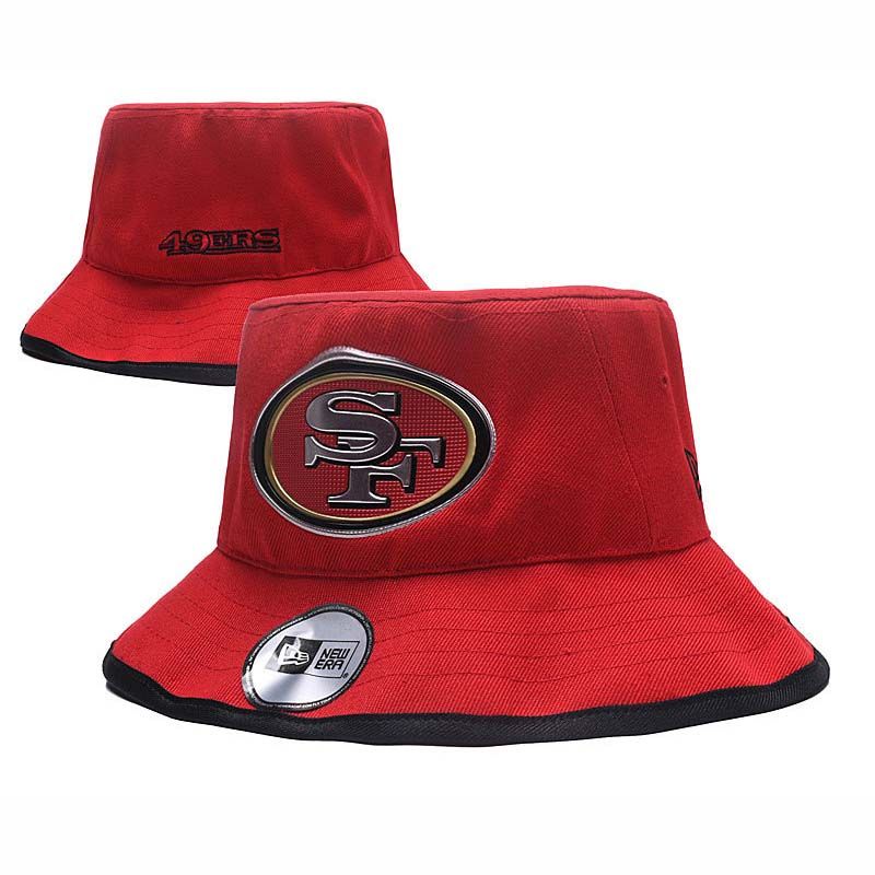 RED SAN FRANCISCO 49ERS BUCKET HAT