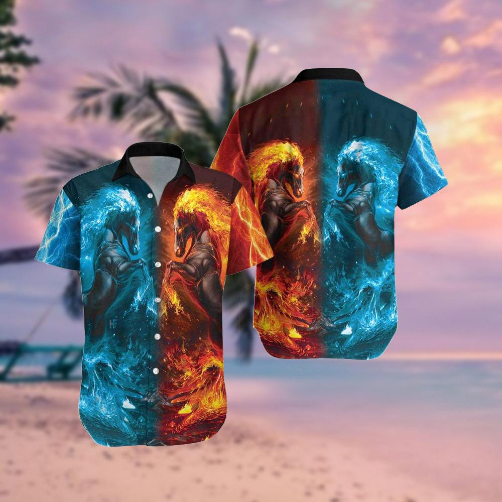 Water And Fire Horse Hawaiian Shirt | For Men & Women | Adult | Hw9674