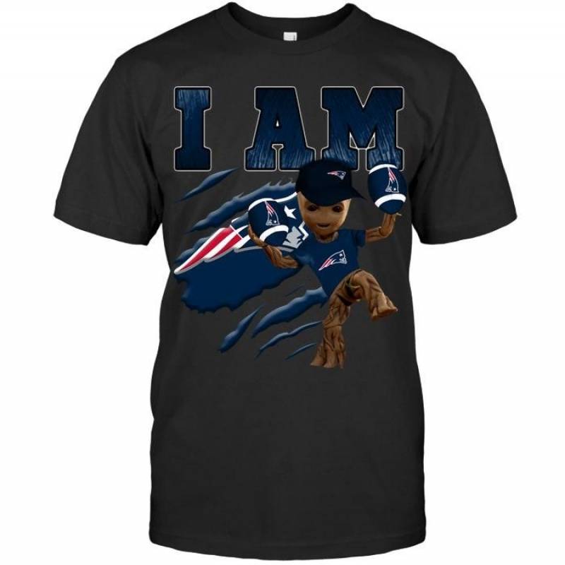 I Am Groot Loves New England Patriots Fan T Shirt – Gearpenguin.com