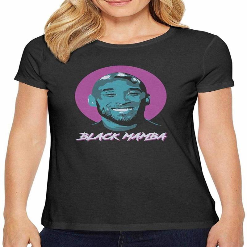 Women’s T-shirts Los-angeles-lakers-kobe-bryant-#24-black-mamba- Cute Shirt