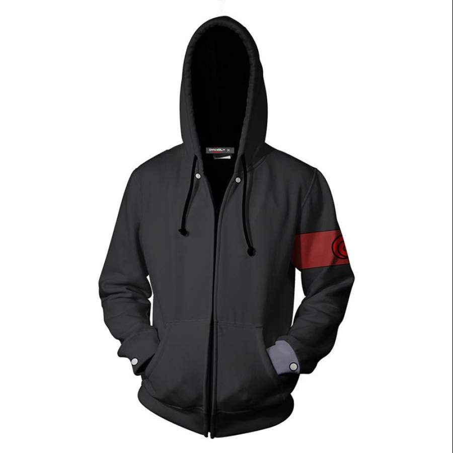 Adult Naruto theme Zip Up Hoodie-Naruto