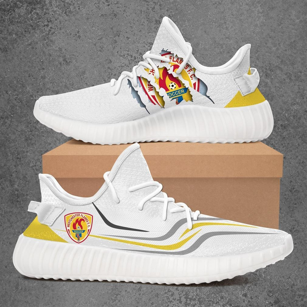 Westchester Flames Usl League Yeezy Customize Sneakers Sport Teams Top Branding Trends Custom Perfect Gift For Fans Shoes Yeezy Sneakers H99