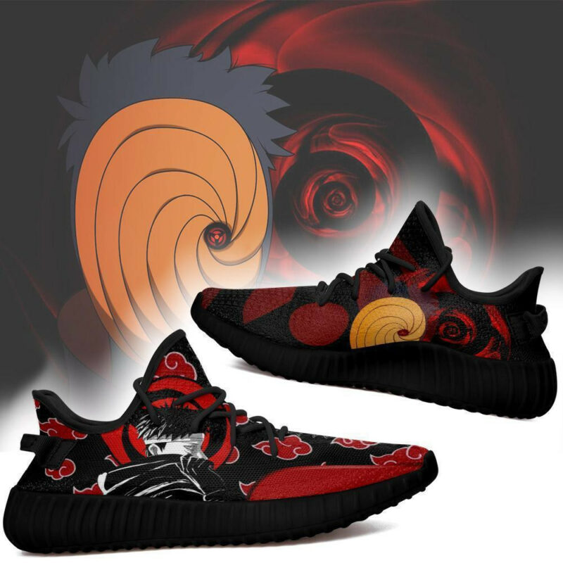 Akatsuki Obito Yeezy Shoes Naruto Anime Sneakers Fan