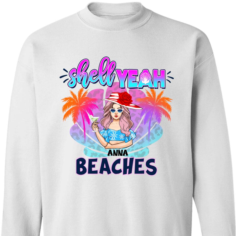 Personalized Beach Friends Shell Yeah Sweatshirt, Best Gift For Bestie – Trending Personalized