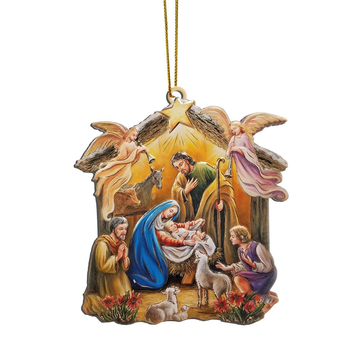 Gearhumans 3D Merry Christmas The Nativity Of Jesus Custom Ornament