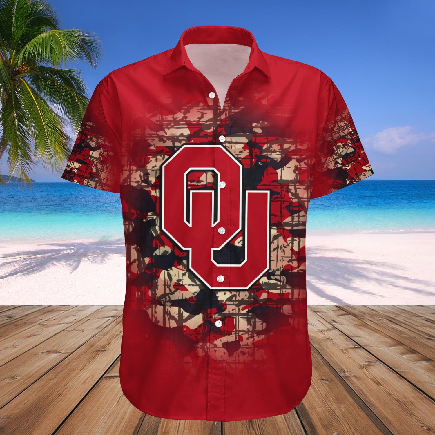 Oklahoma Sooners Hawaii Shirt Camouflage Vintage – NCCA