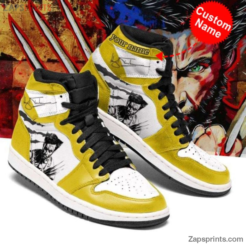 Wolverine Personalized Name Air Jd1 Sneakers Custom Shoes