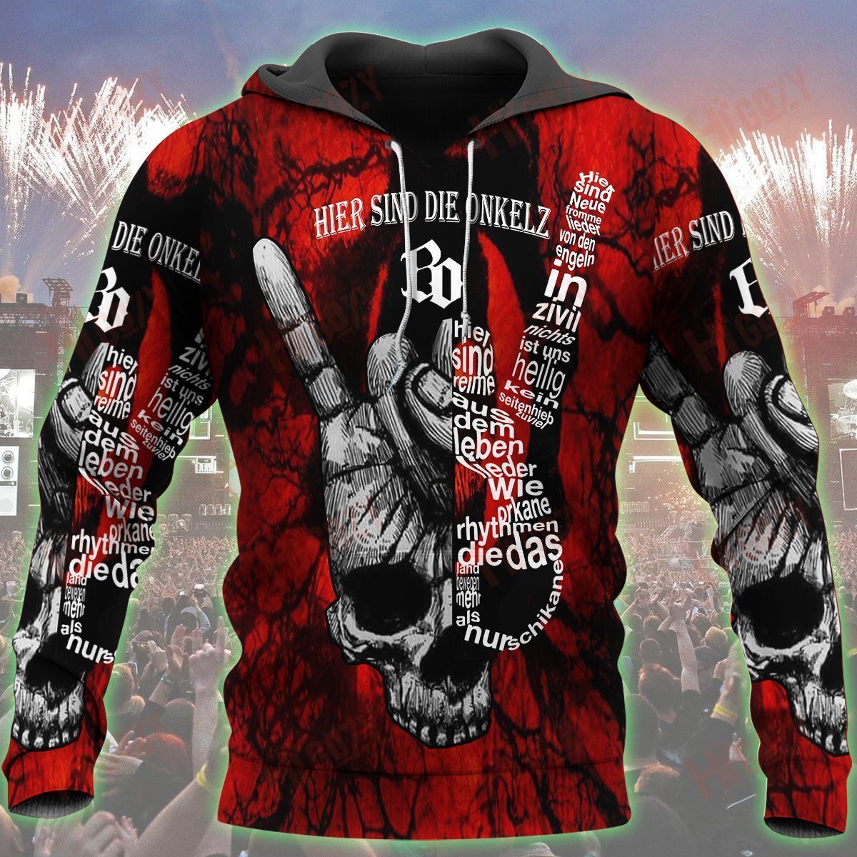 Bohse Onkelz Hoodie, Bohse Onkelz 3D All Over Printed Clothes – T133