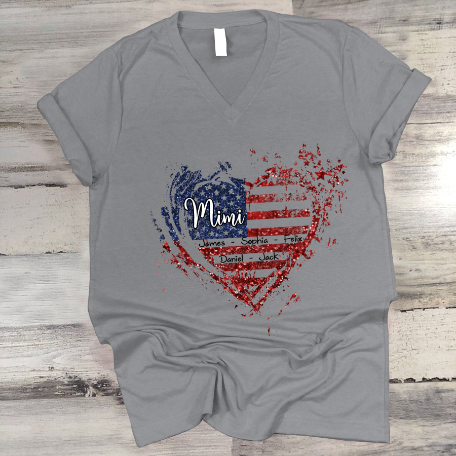 Mimi Heart American V-Neck