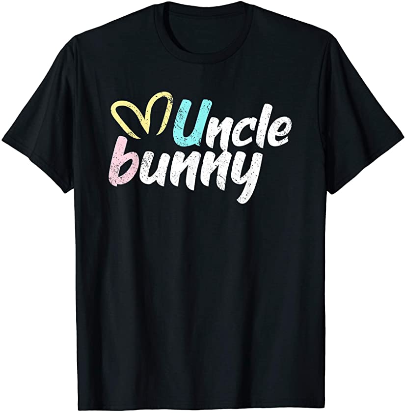 Uncle Bunny Ears Easter Family Matching Dad Father Papa Men T-Shirt