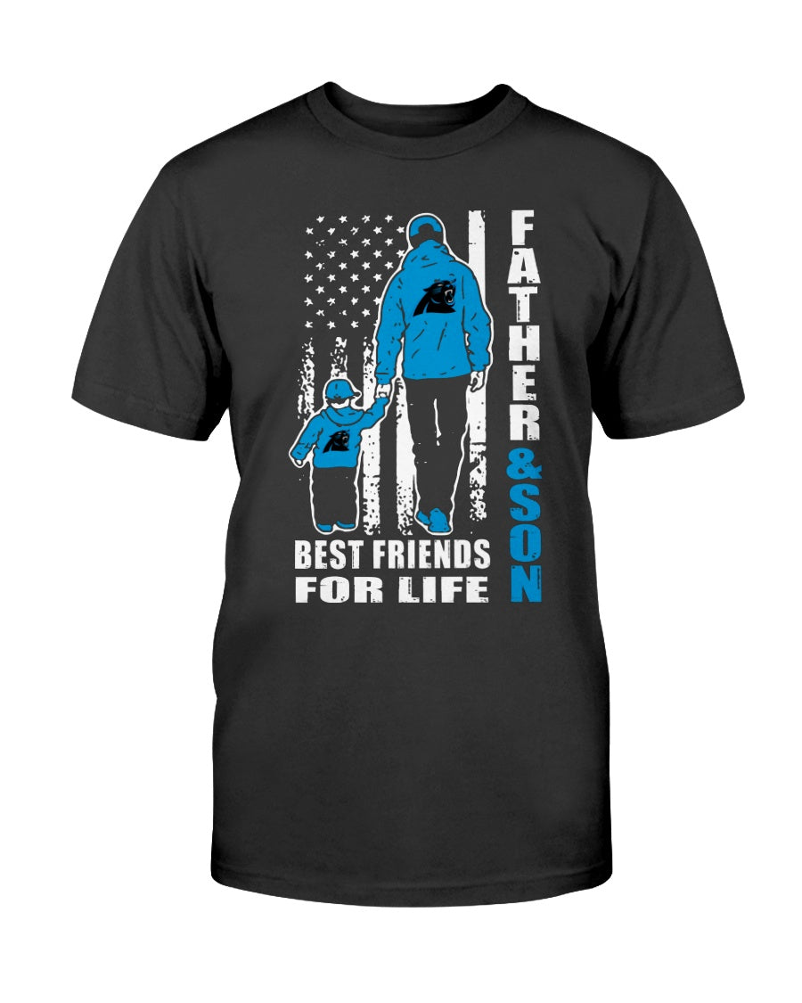 Father And Son Best Friends For Life Carolina Panthers T Shirt