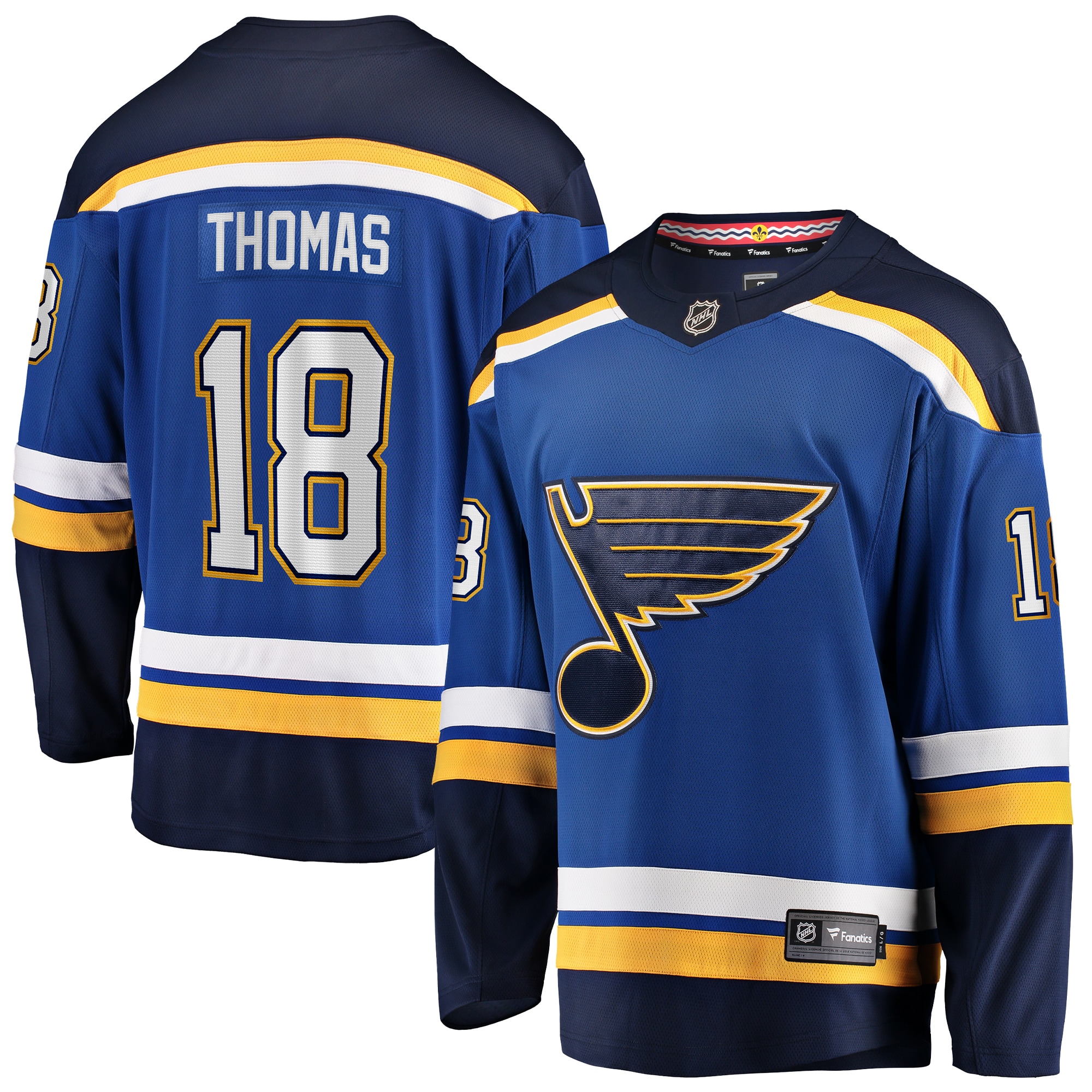 Men's St. Louis Blues Robert Thomas Blue Home Breakaway Player Jersey