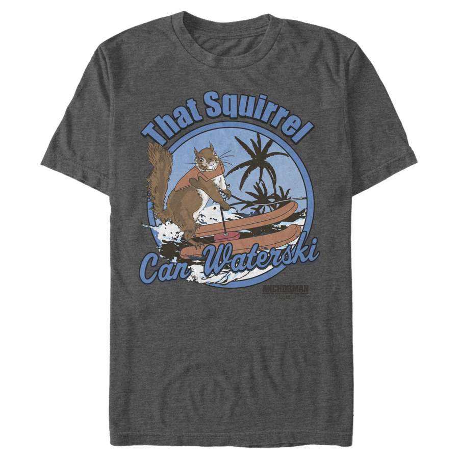 Anchorman Men’s Squirrel Can Waterski  T Shirt