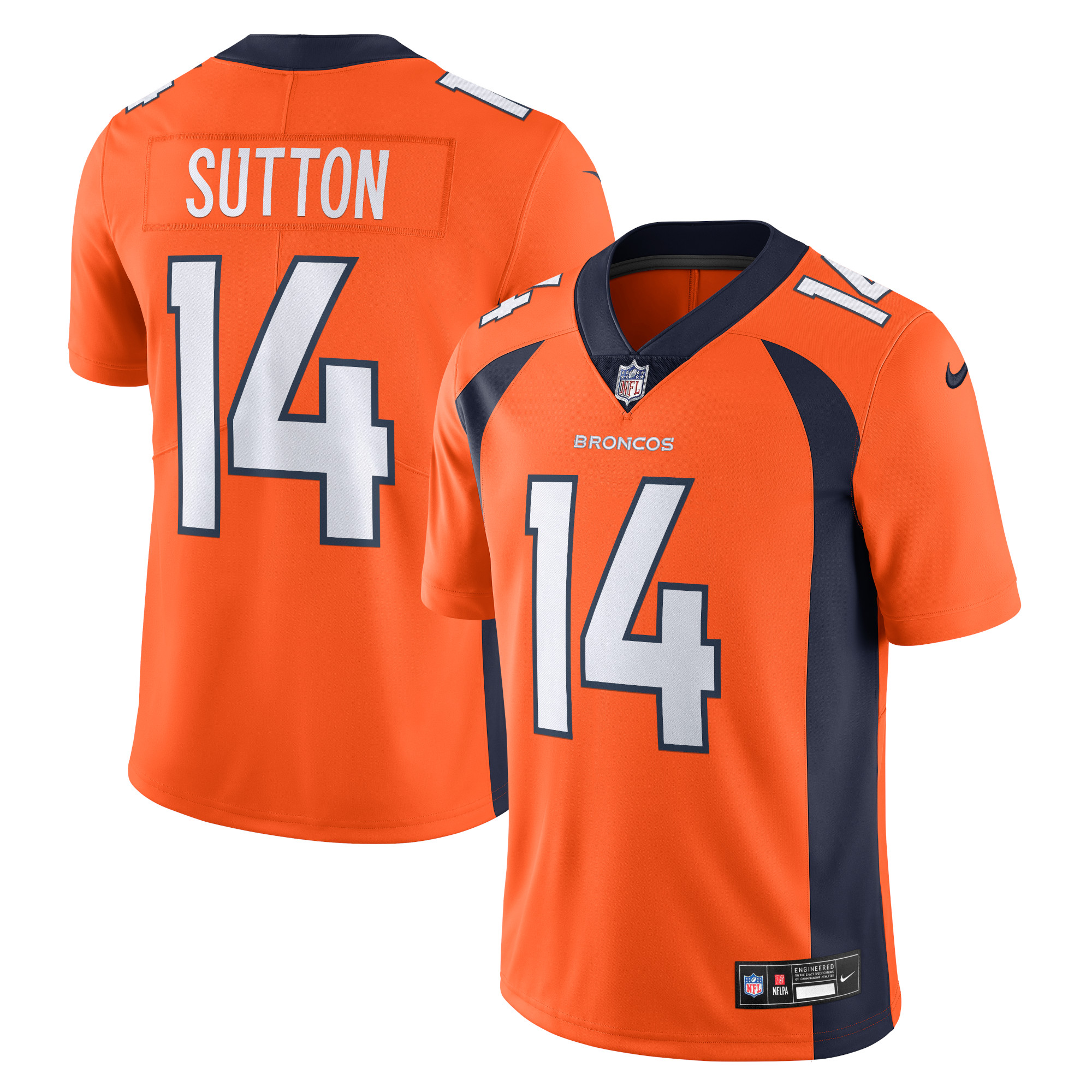 Men’s Denver Broncos Courtland Sutton Orange  Vapor Untouchable Limited Jersey