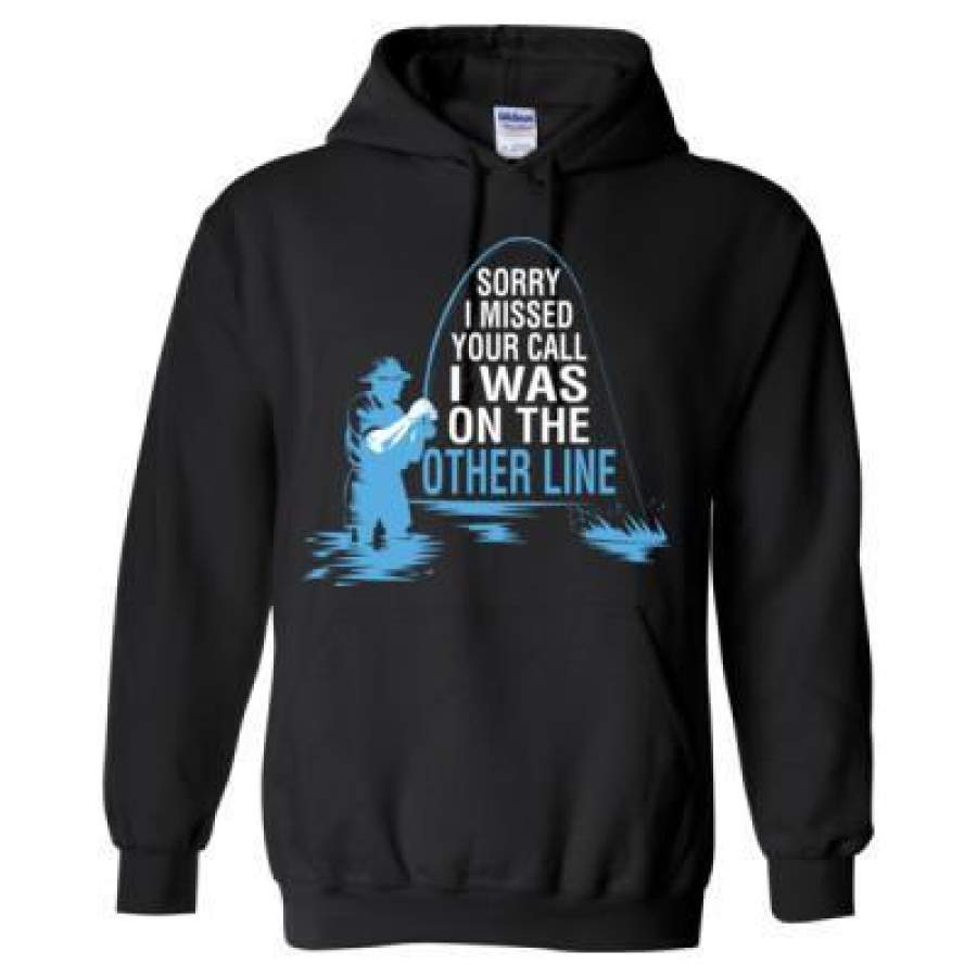 AGR Sorry I Missed Your Call I Was On The Other Line – Heavy Blend™ Hooded Sweatshirt