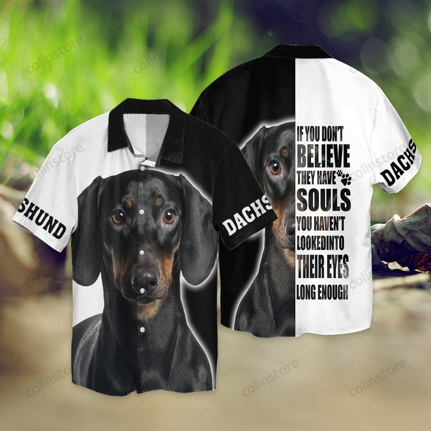 Dachshund Hawaii Shirt If You Beleive They Have Soul Ha71781