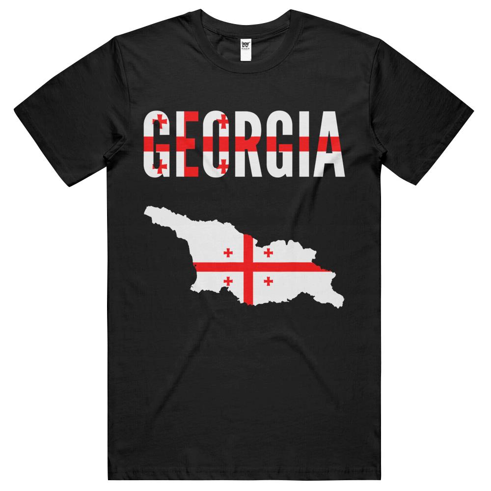 Georgian Gift – Georgia Country Map Flag T Shirts