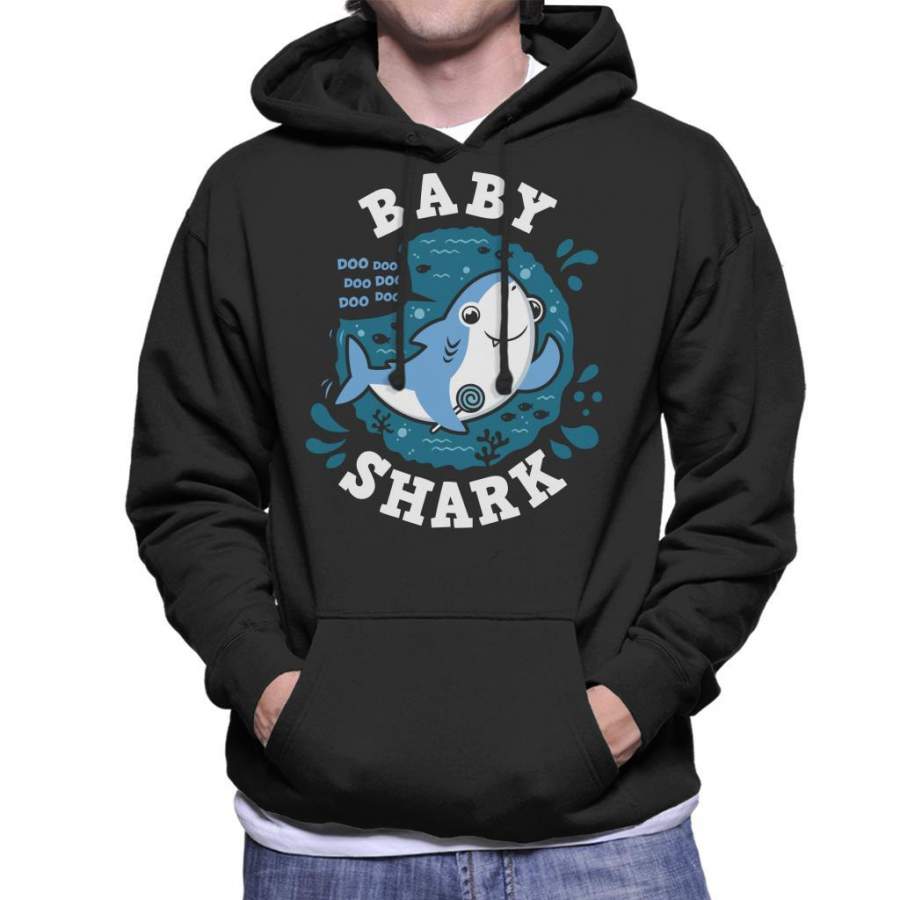 Baby Shark Family Boy Men’s Hooded Sweatshirt