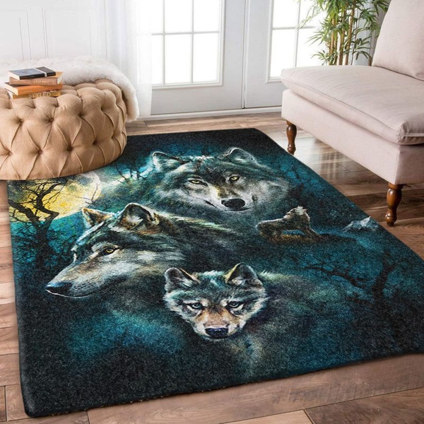 Wolf 9 Area Rug Living Room Rug Home Decor Floor Decor VH3