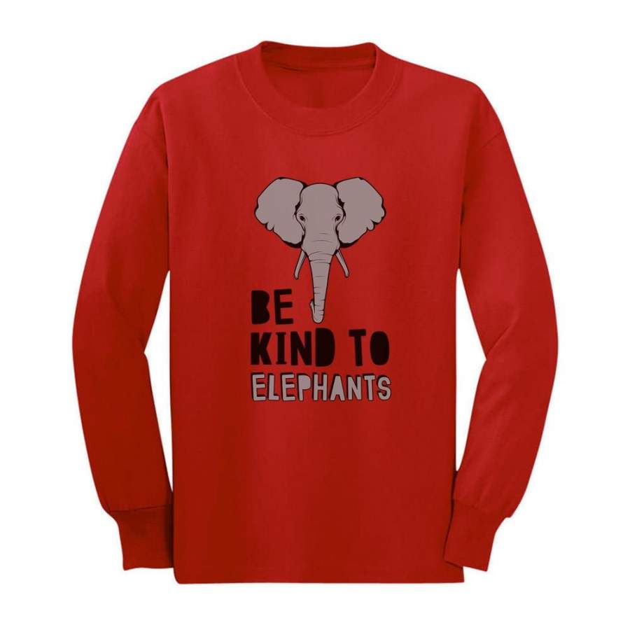 Be Kind To Elephants Support Toddler/Kids Long sleeve T-Shirt