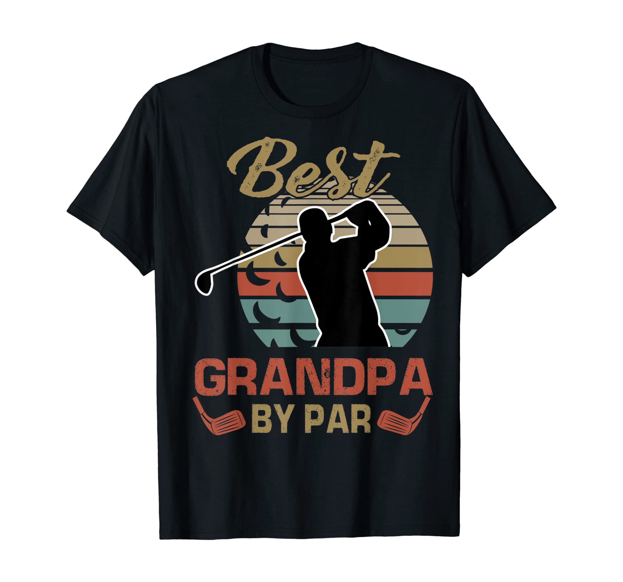 Mens Best Grandpa By Par Golfing Gift For Father Day T-Shirt