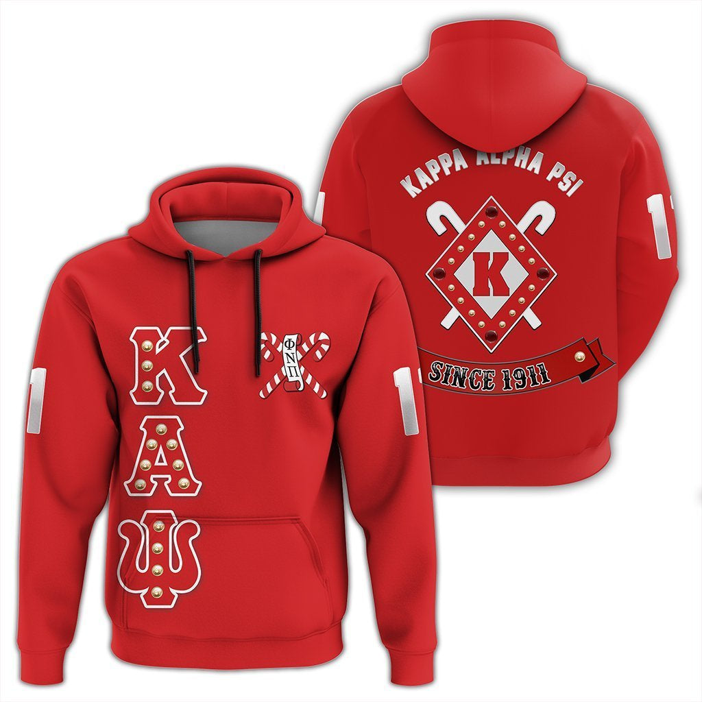 Greek Life Hoodie – Kappa Alpha Psi Crystal Red Pullover