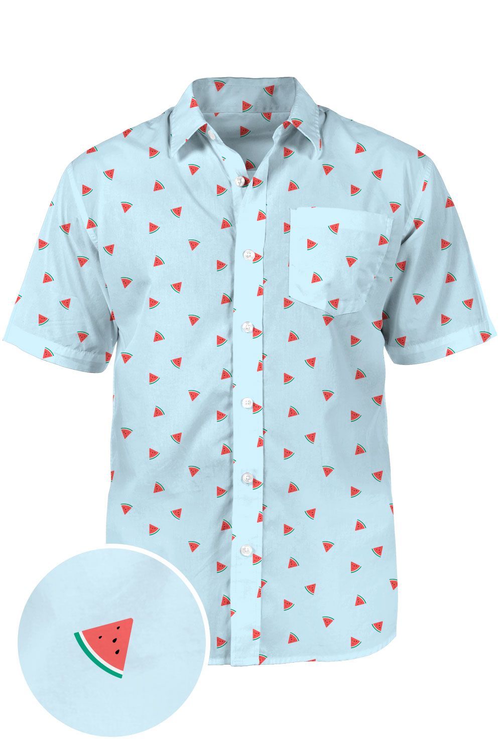 Watermelon Blue Amazing Design Hawaii Shirt Ha40005