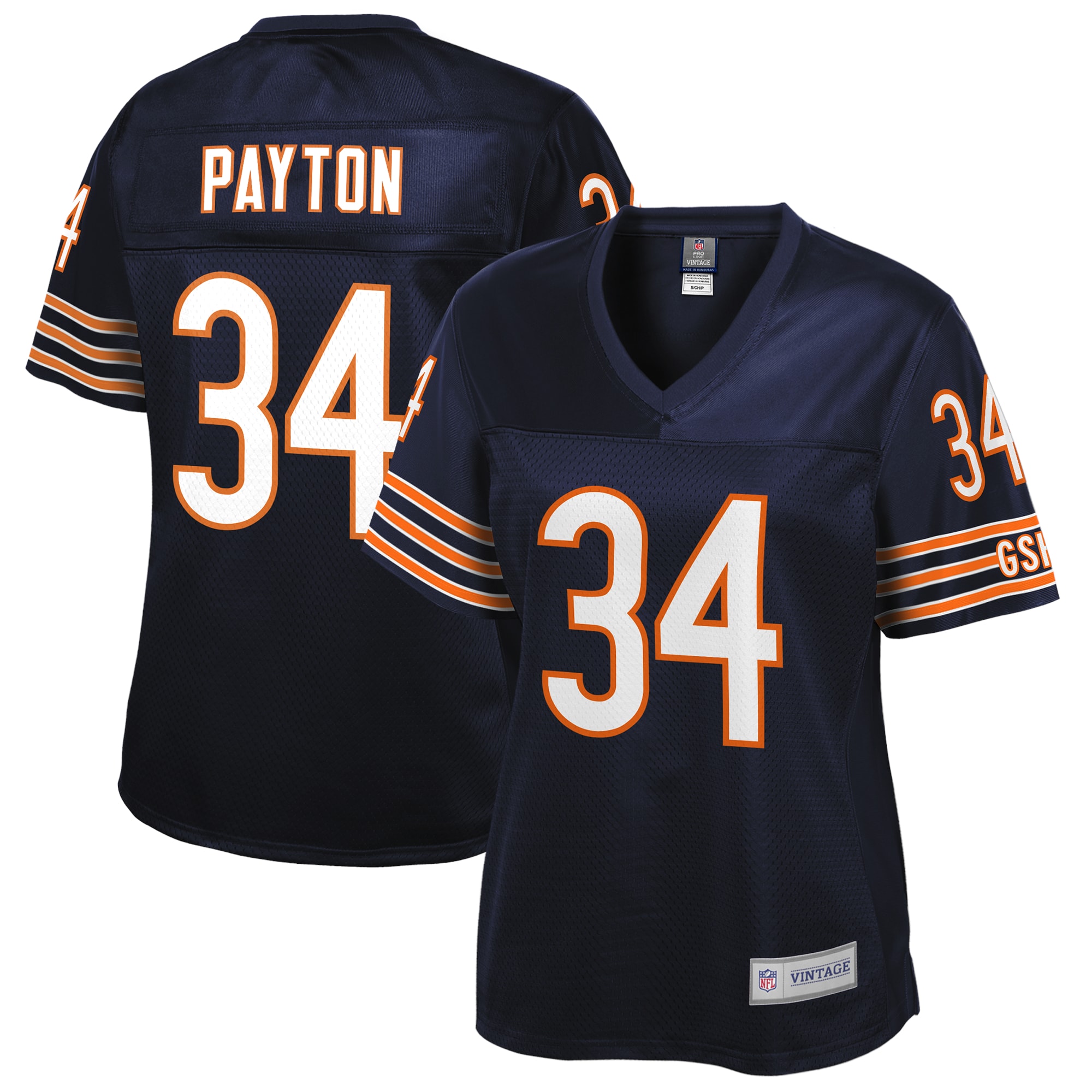 Women’s Chicago Bears Walter Payton NFL Pro Line Navy Retired Player Jersey