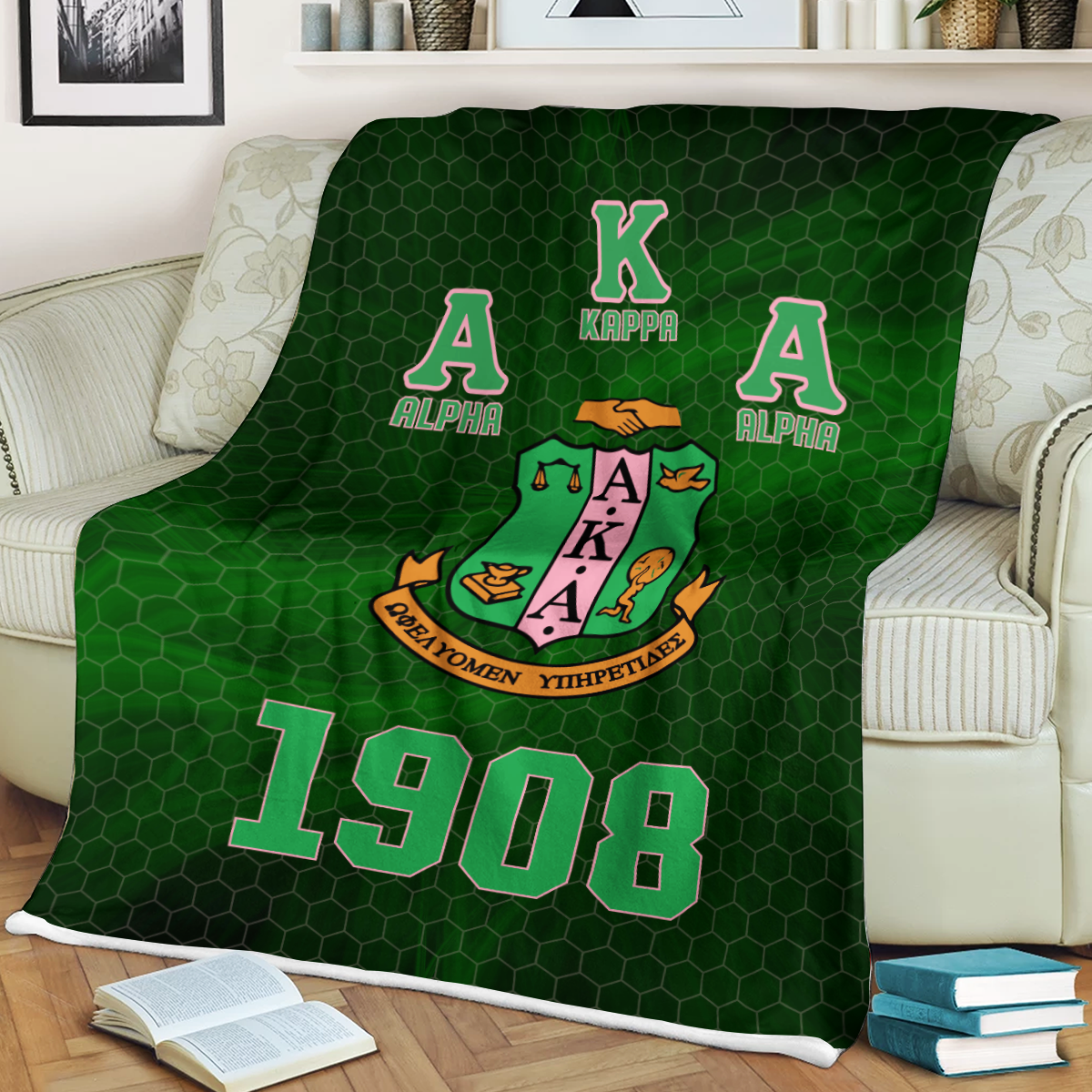 Alpha Kappa Alpha Blanket