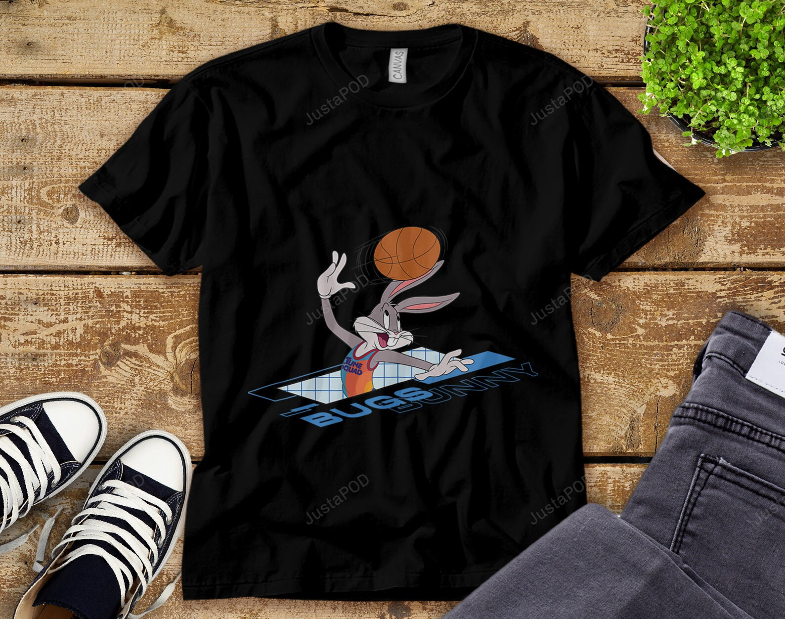 Space Jam A New Legacy Bugs Bunny Grid T-Shirt