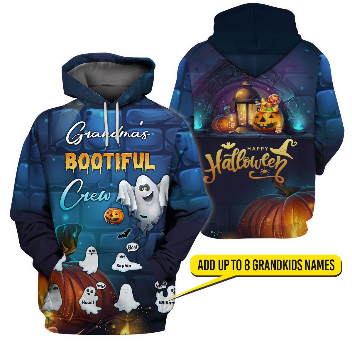 3D All-Over Printed Apparels “Halloween – Grandma’S Bootiful Crew” (Av-Hg60)