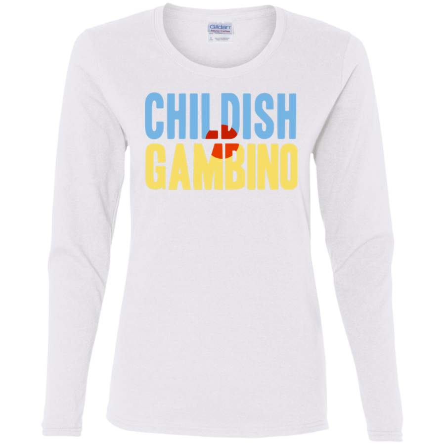 AGR Childish Gambino Ladies’ Cotton LS T-Shirt