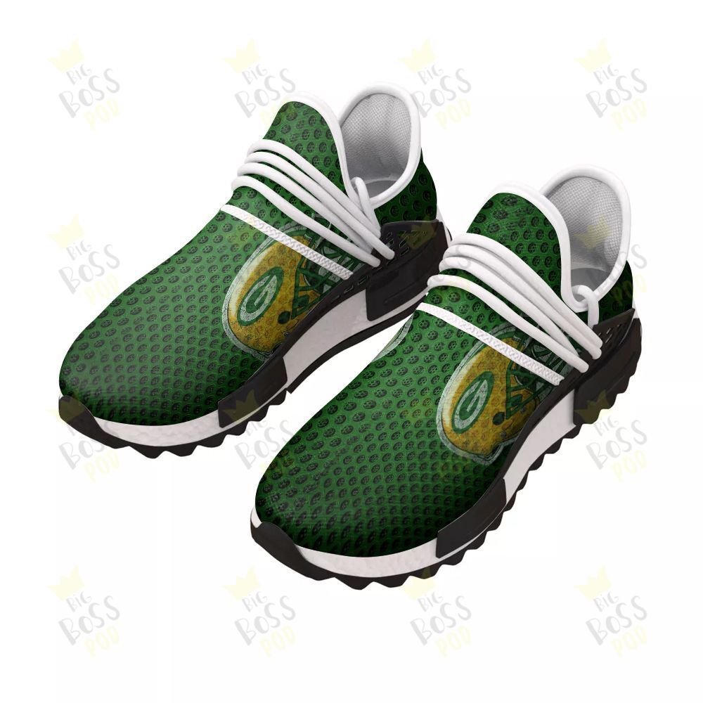 Green Bay Packers Helmet Green Gift For Green Bay Packers Fans Sport Running Sneakers Shoes