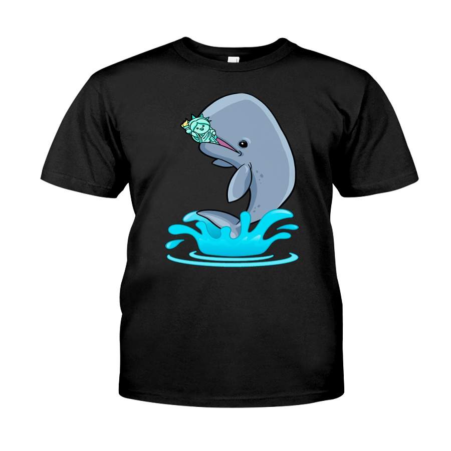 Whale – Independence Day Classic T-shirt – T-Shirt