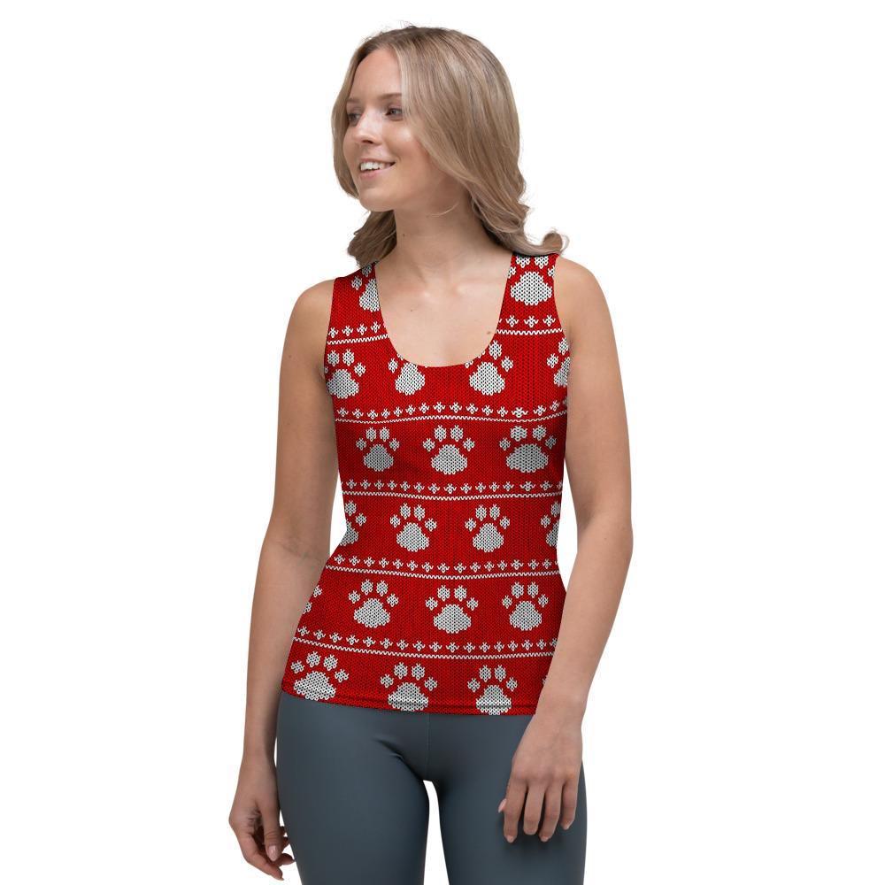 Ugly Christmas Paw Women’S Tank Top