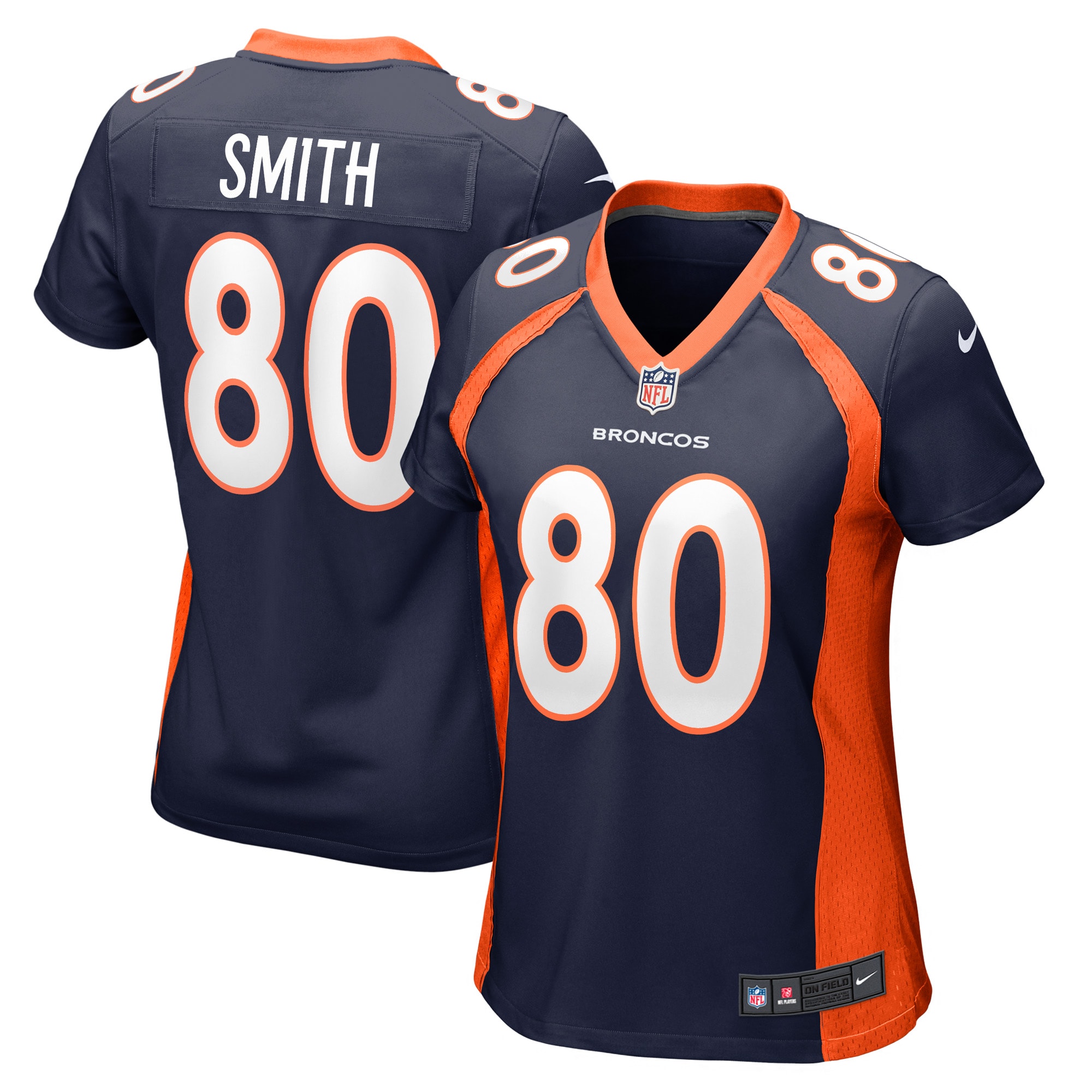 Rod Smith Denver Broncos Women's Retired Player Jersey – Navy