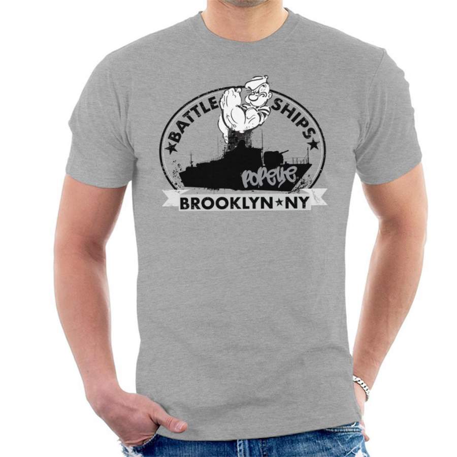 Popeye Battle Ships Brooklyn Men’s T-Shirt
