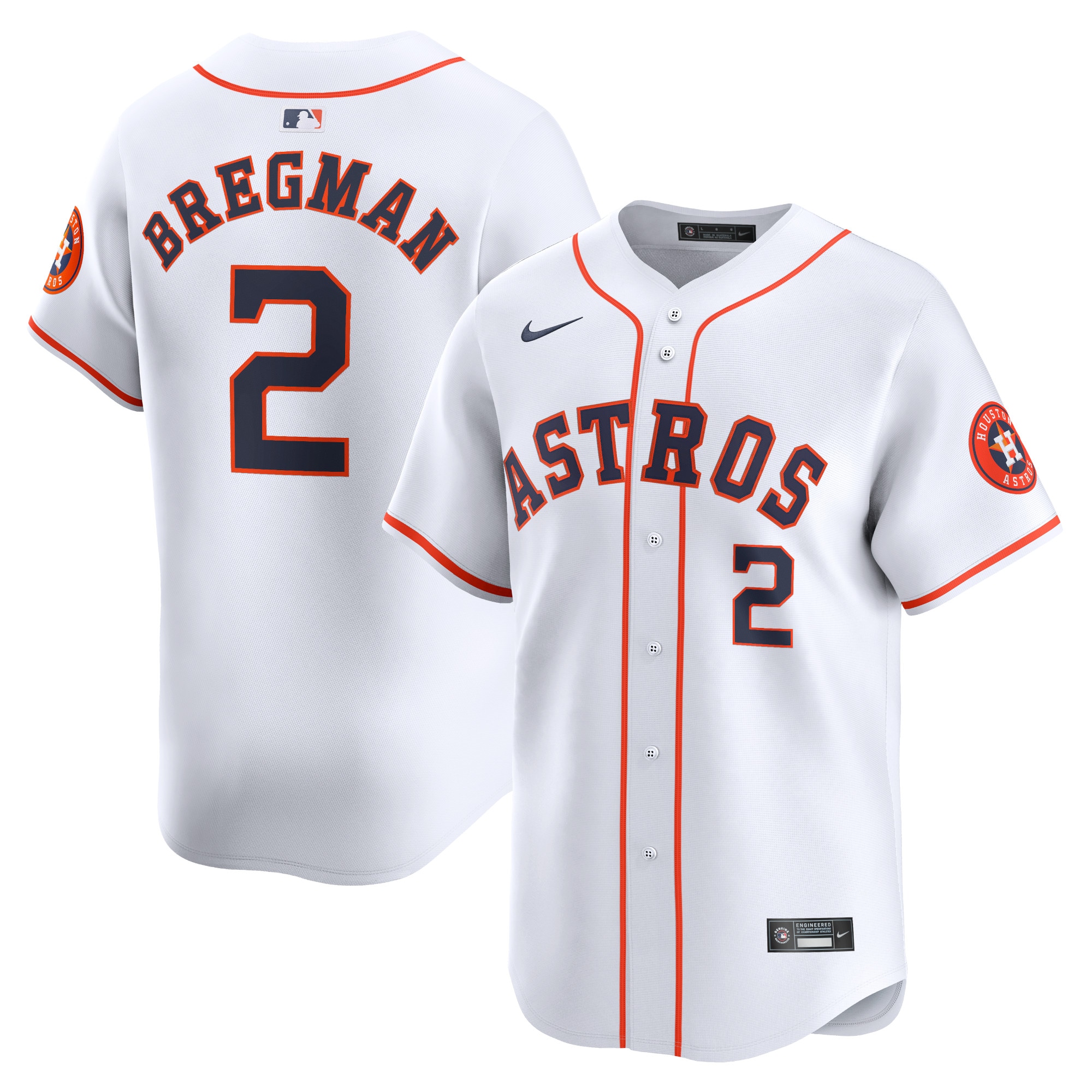 Alex Bregman Houston Astros Home Limited Player Jersey – White