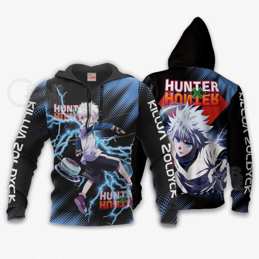 Killua Zoldyck Shirt Hunter X Hunter Custom Anime Hoodie Jacket ...
