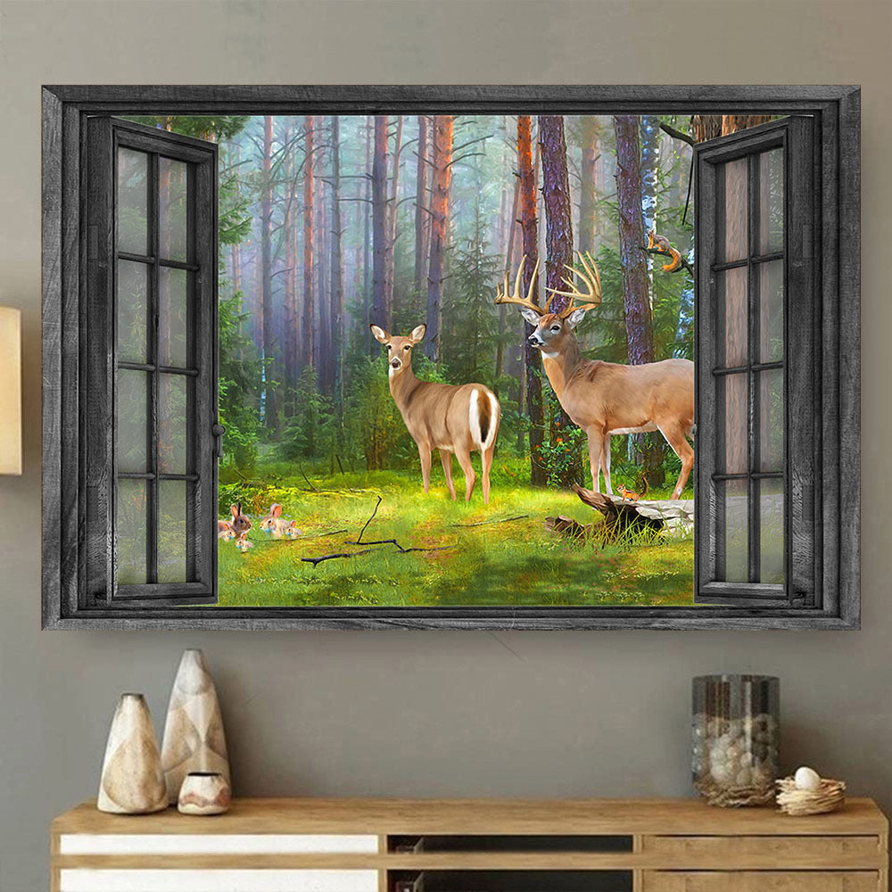 Blacktail Deer 3D Wall Art Home Decor Gift Couple Rabbit Hunting Lover Da0398-Tnt