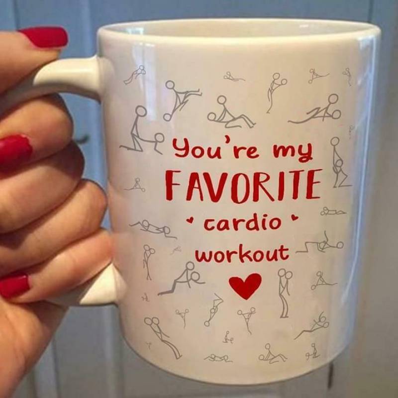 You’Re My Favorite Cardio Workout Funny Valentine’S Day Mug Or Color Changing Mug Cc