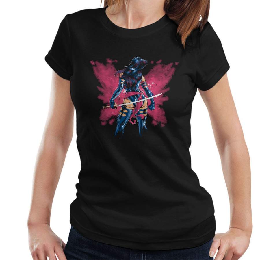 X Men Psylocke Butterfly Aura Women’s T-Shirt