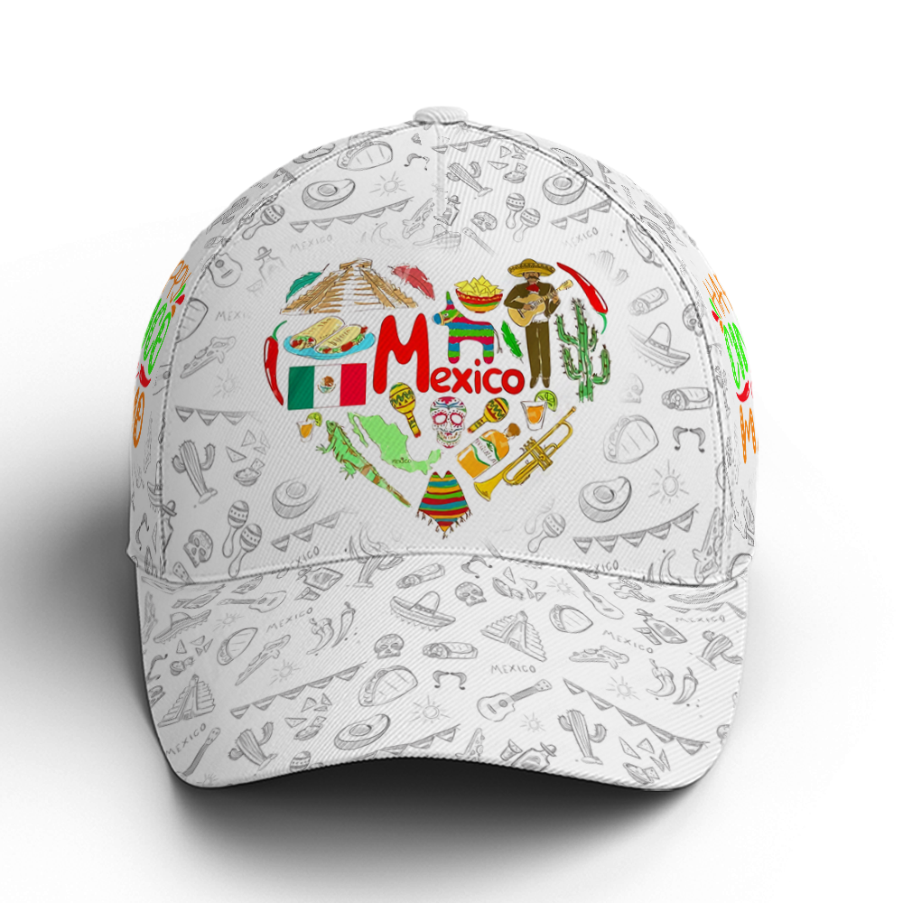 Happy Cinco De Mayo White Baseball Cap Coolspod